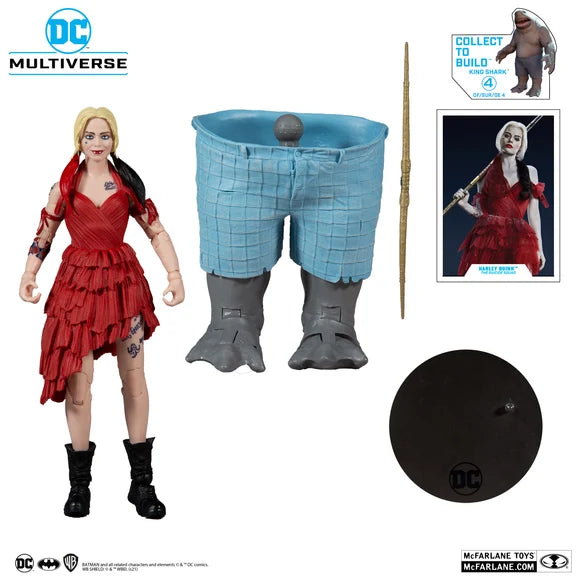 McFarlane Toys - DC Multiverse - Harley Quinn (The Suicide Squad) - King Shark BAF - 2021