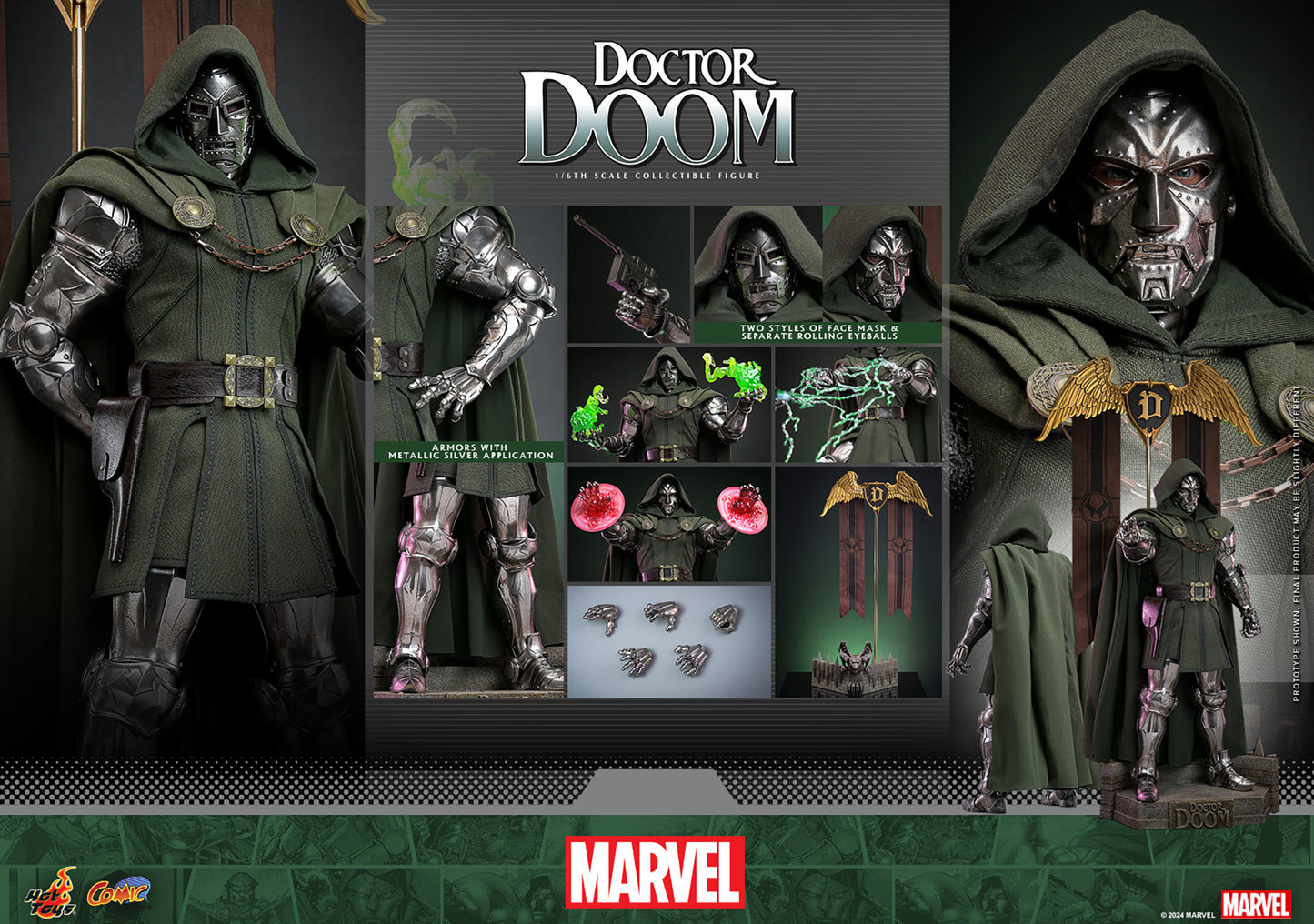 Hot Toys - Marvel Comics - Doctor Doom Sixth Scale Figure - CMS022