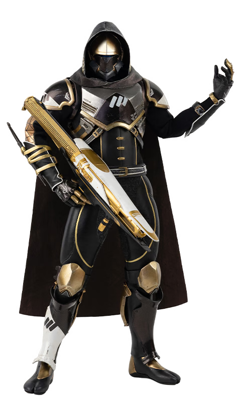 Destiny 2 - Bungie Threezero - Hunter Sovereign (Golden Trace Shader) 1/6 Collectible Figure (Open Box)