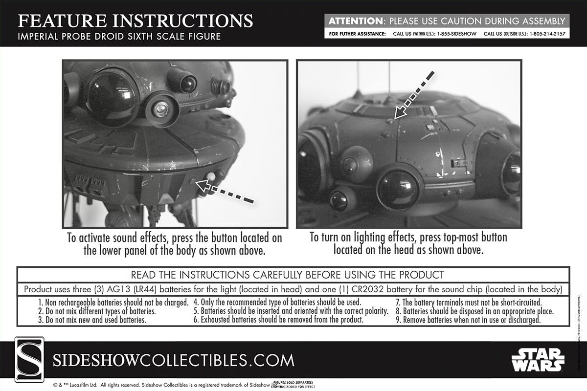 Sideshow - Star Wars - Imperial Probe Droid - 1/6th Scale Collectible Figure