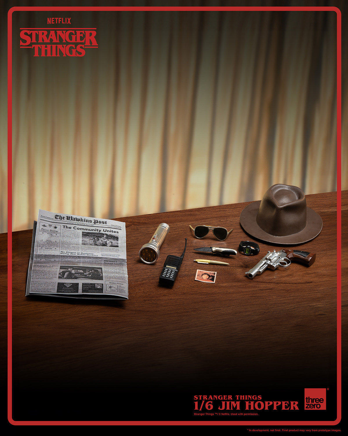 Jim Hopper (Season 1) Sixth Scale Figure - Threezero