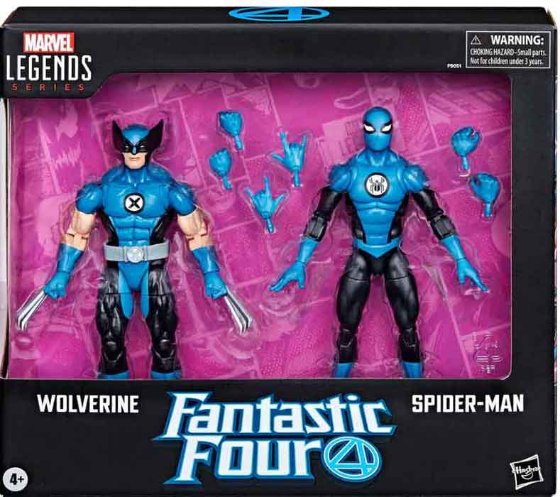 Marvel Legends Fantastic Four - Wolverine & Spider-Man - 6 Inch Action Figure 2-Pack