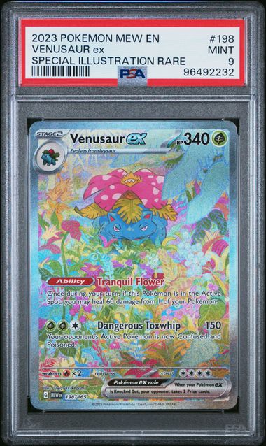 2023 POKEMON MEW EN - VENUSAUR ex #198 - PSA 9 MINT