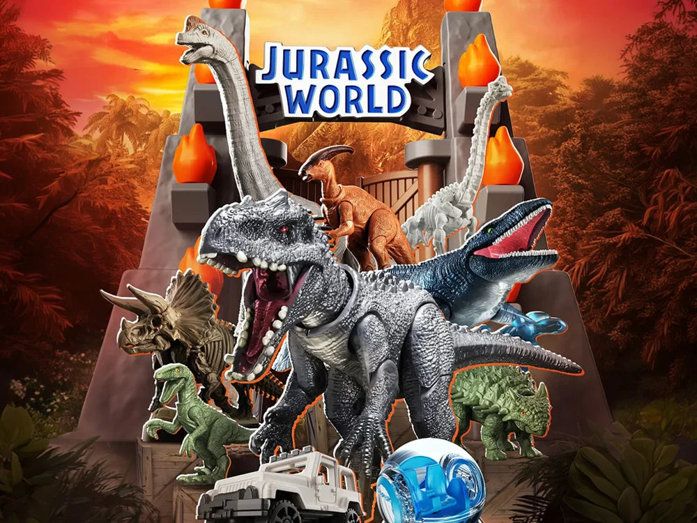 Jurassic World Blokees: Terraventure TS 02 Welcome to Jurassic World - Sealed Box of 12 Model Kits