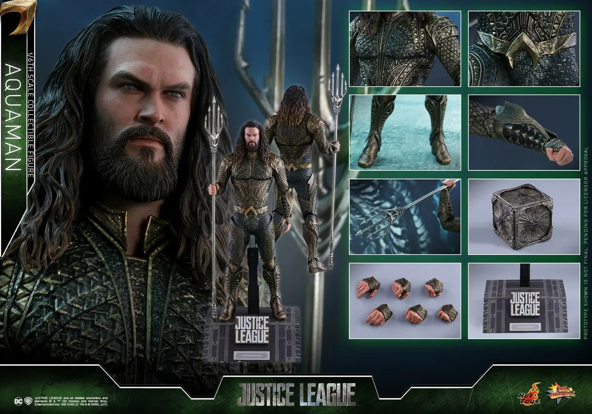 Hot Toys - MMS447 - Justice League - Aquaman - 1/6th Action Figure (OPEN BOX)