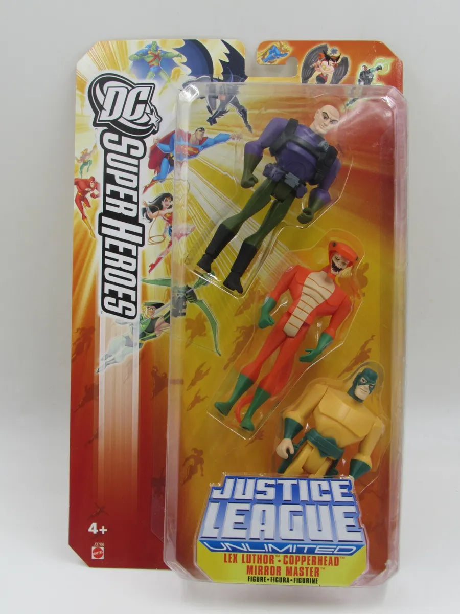 DC Super Heroes Justice League Unlimited - Lex Luthor, Copperhead, Mirror Master