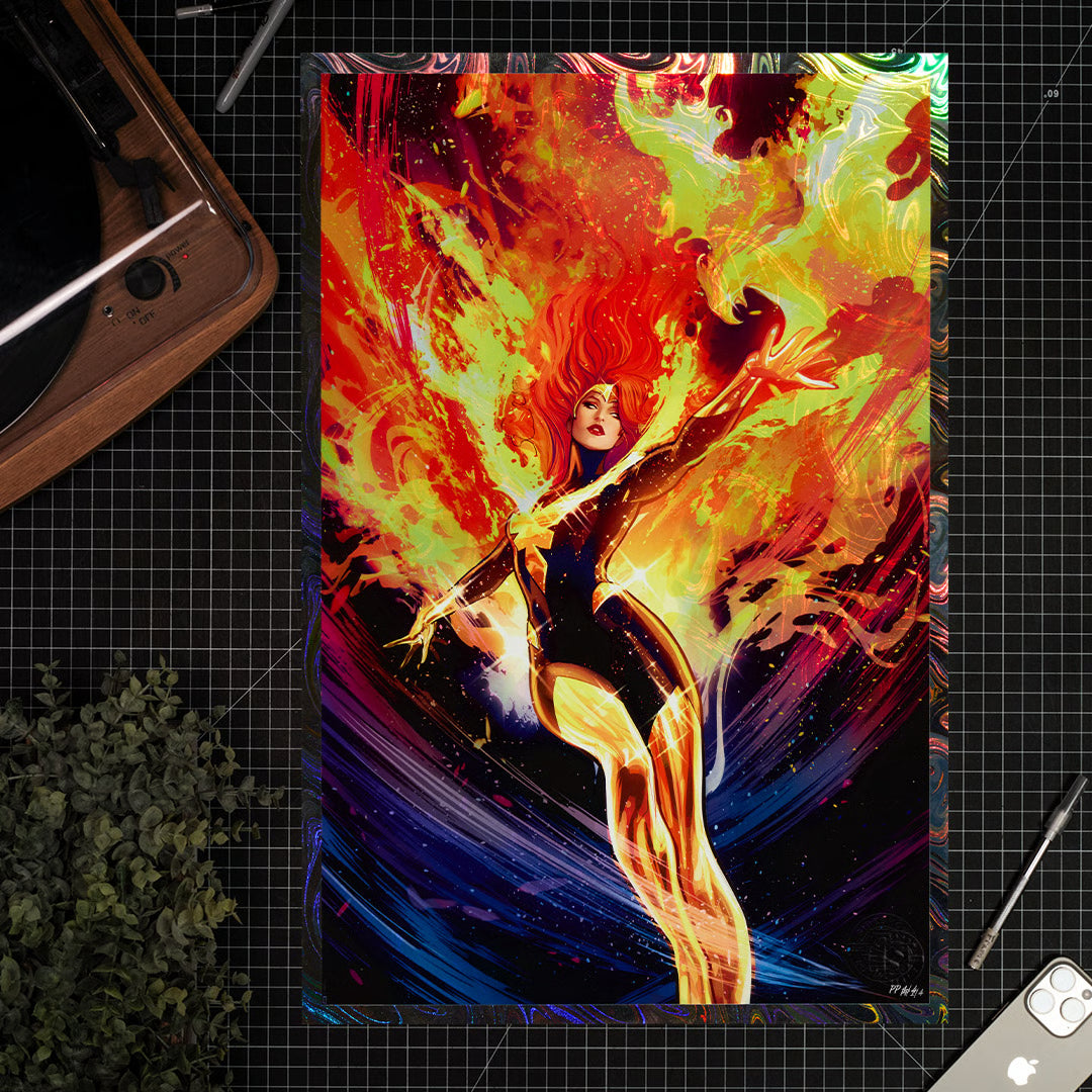 Phoenix Art Print by Lucas Werneck (16x24) Unframed