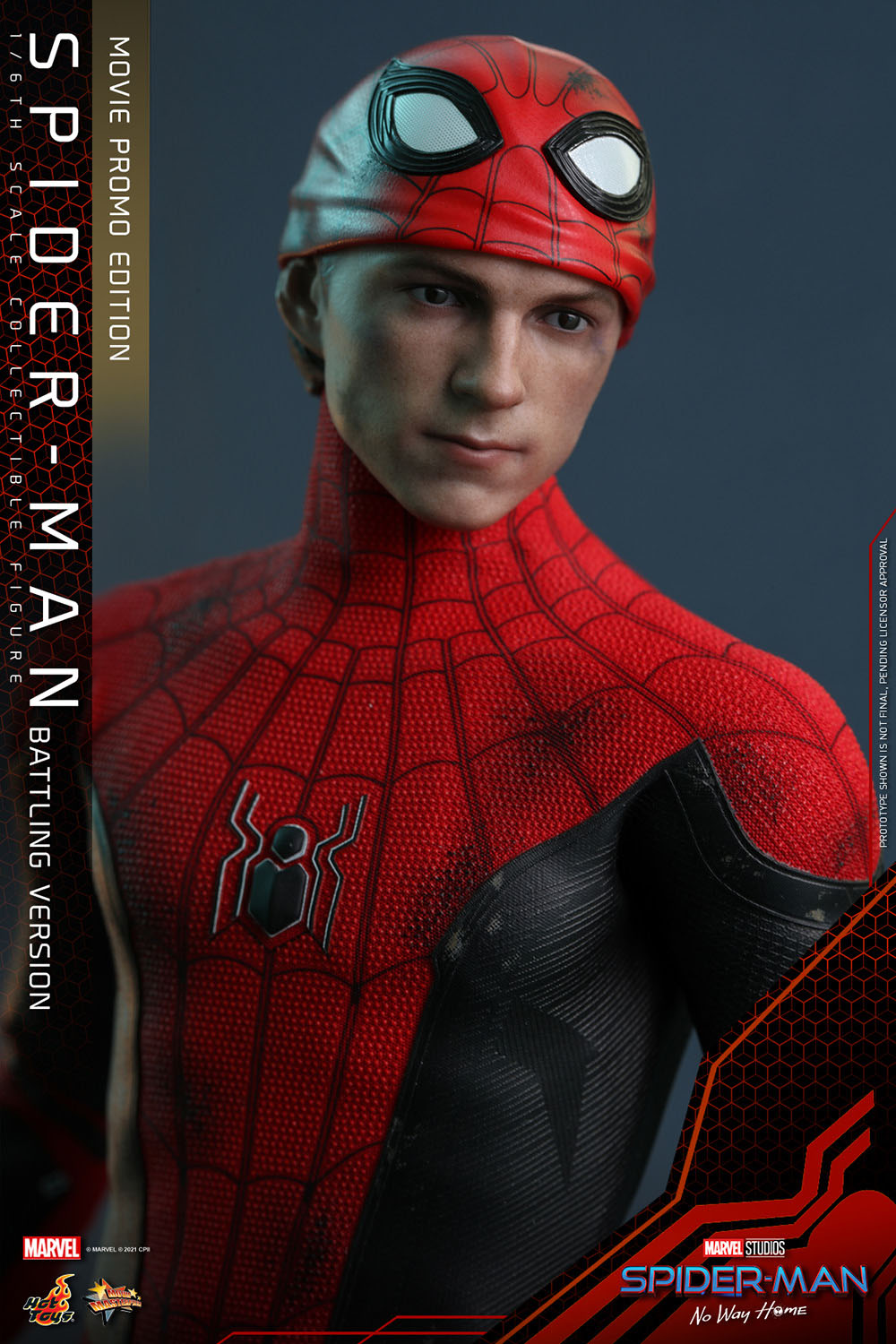 Hot Toys - Spider-Man (Battling Version) Movie Promo Edition - 1:6 Scale Collectible Figure (MMS625)