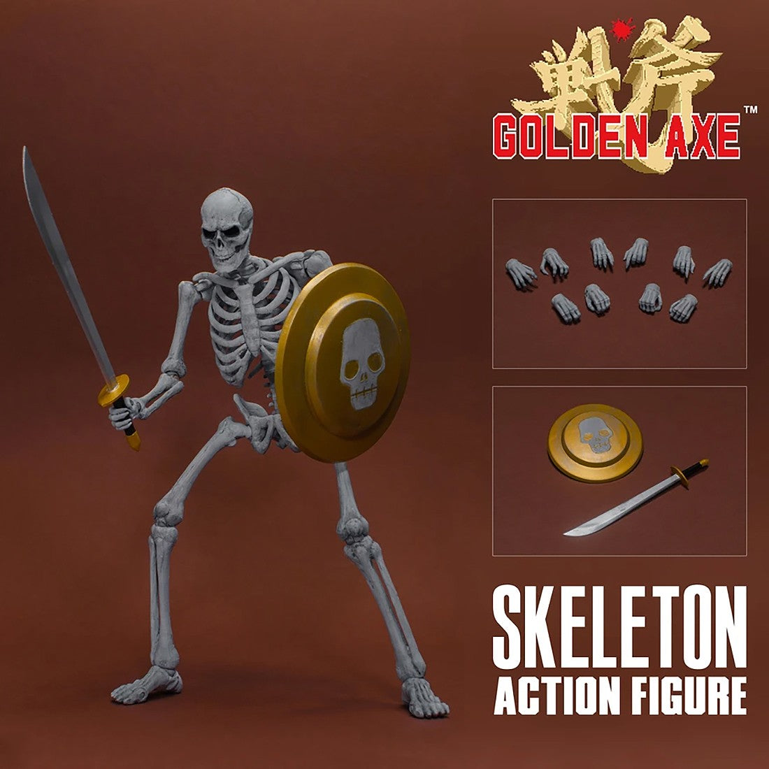 STORM COLLECTIBLES GOLDEN AXE SKELETON SOLDIER 2 PACK 1/12 ACTION FIGURE (GRAY)