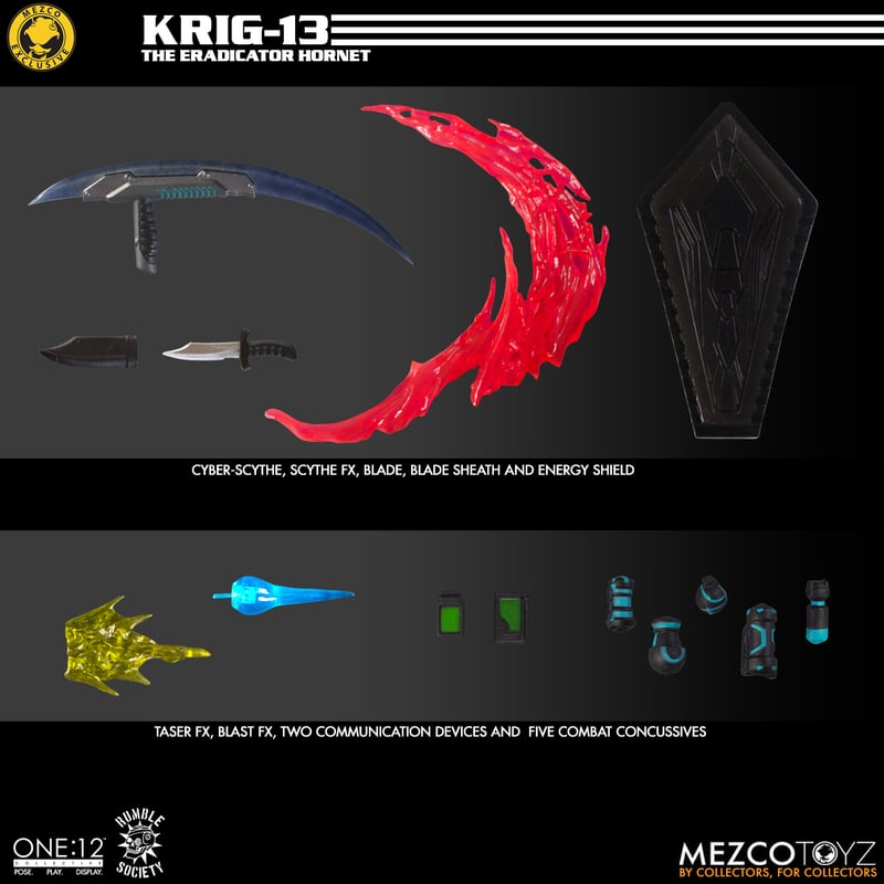 Mezco One:12 Rumble Society - Krig-13: Eradicator Hornet Edition