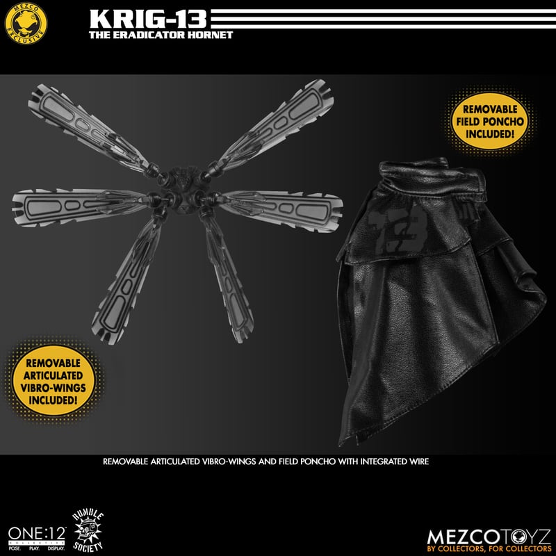 Mezco One:12 Rumble Society - Krig-13: Eradicator Hornet Edition