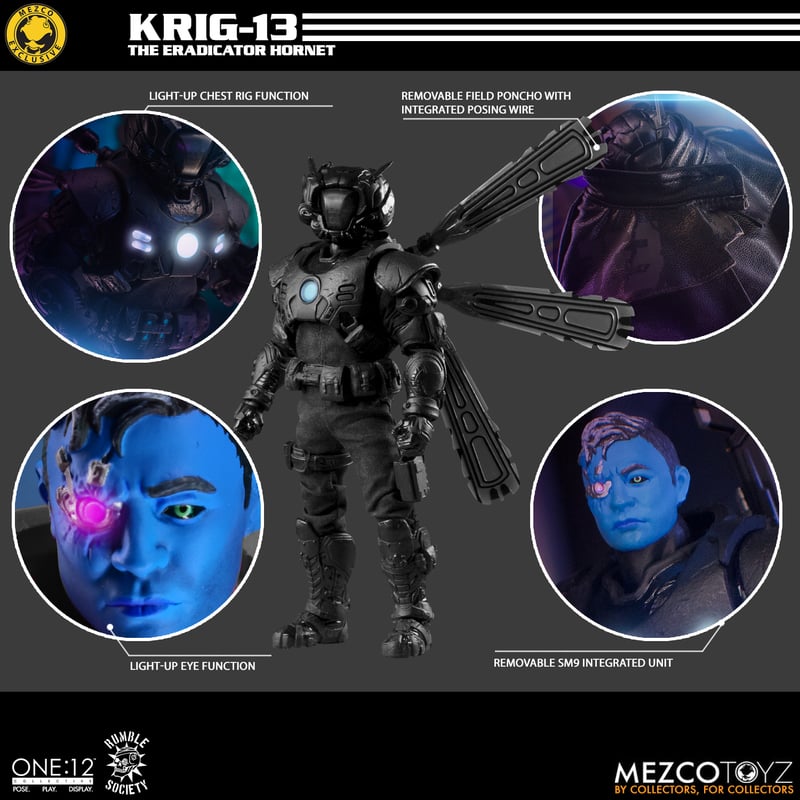 Mezco One:12 Rumble Society - Krig-13: Eradicator Hornet Edition