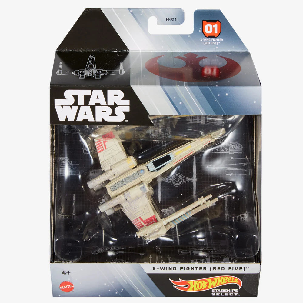 Hot Wheels - Star Wars Starships Select - X-Wing Fighter (Red Five) #01