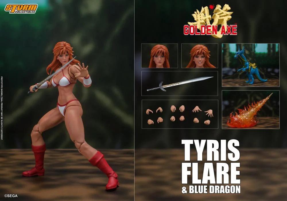 Storm Collectibles - Golden Axe Tyris Flare and Blue Dragon 1/12 Scale Action Figure Set