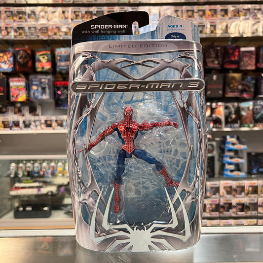 Spider-Man 3 - Limited Edition Spider-Man with Wall Hanging Web! - Only At Walmart - 2007 (Hasbro)