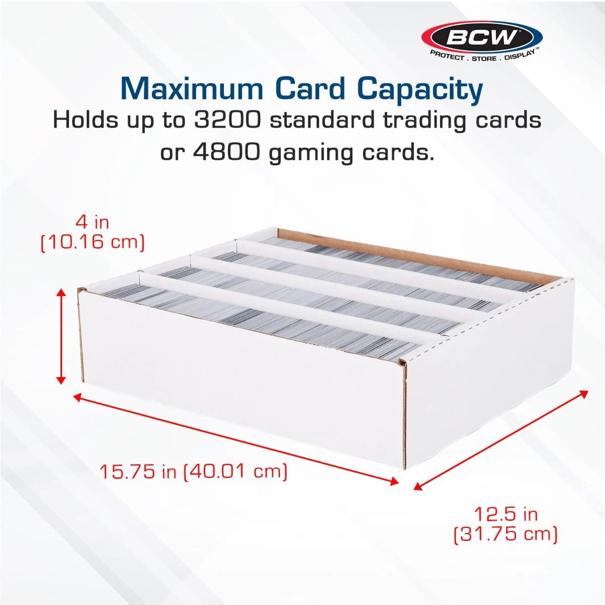 BCW - 3200 Count Storage Box (Full Lid)