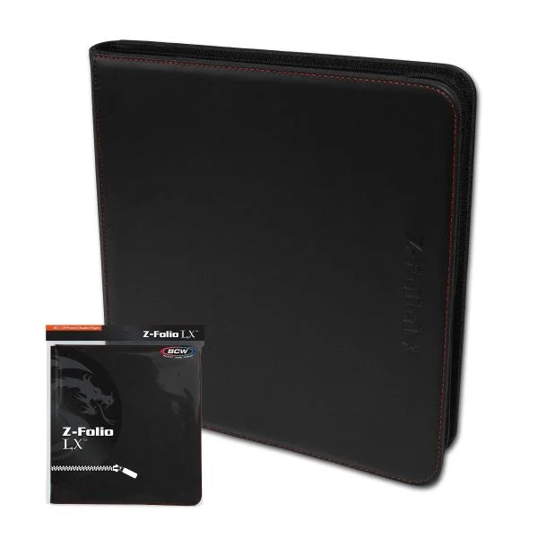 BCW - Z-Folio 12-Pocket LX Album - Black - Binder