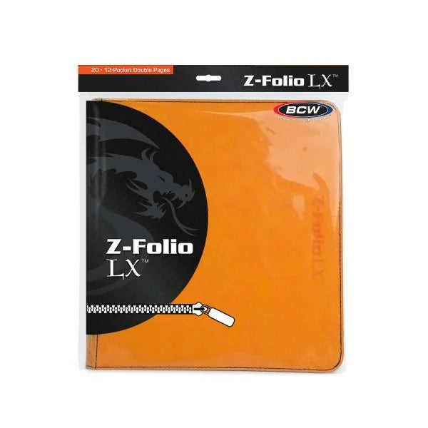 BCW - Z-Folio 12-Pocket LX Album - Orange - Binder