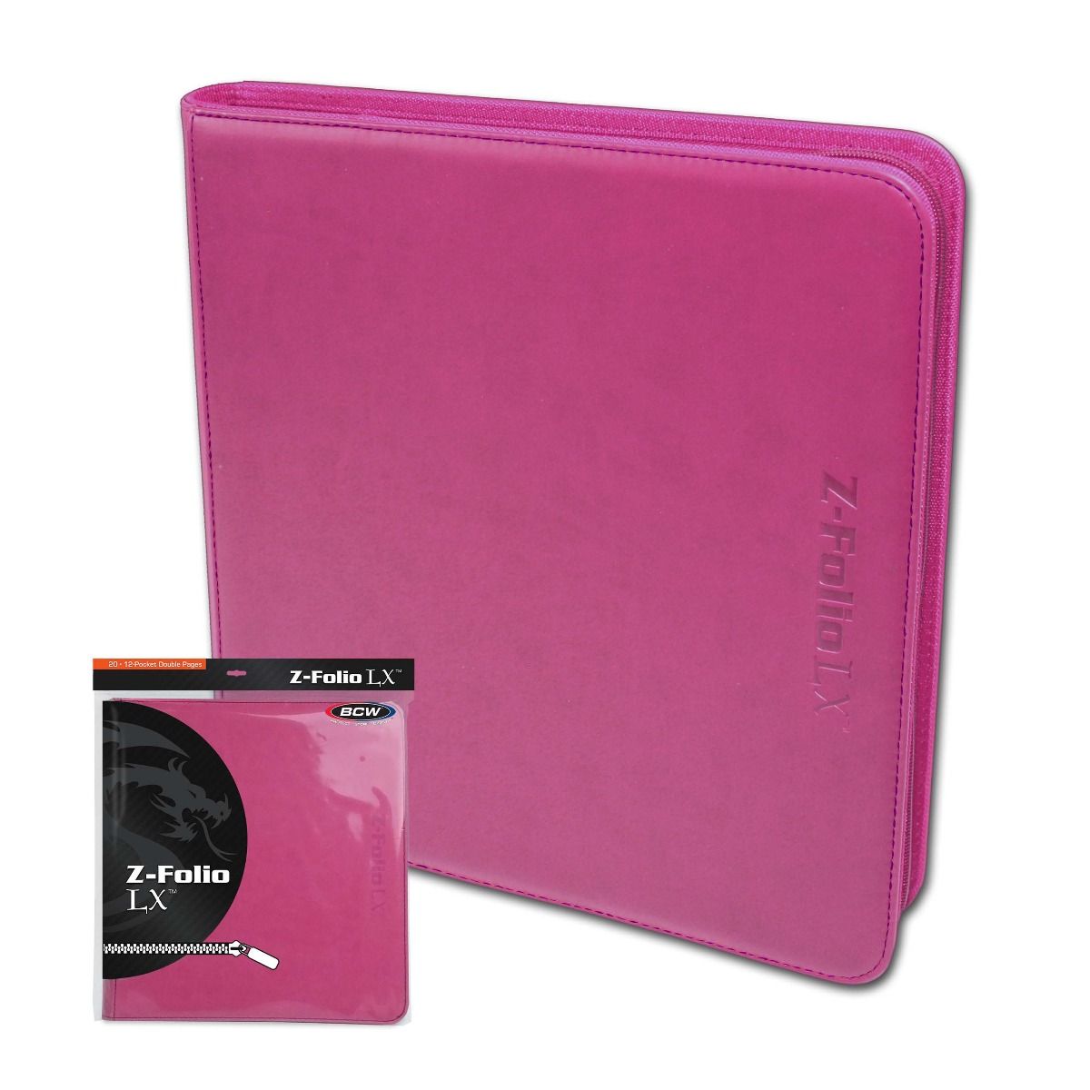 Z-Folio 12-Pocket LX Album - Pink (BCW Binder)