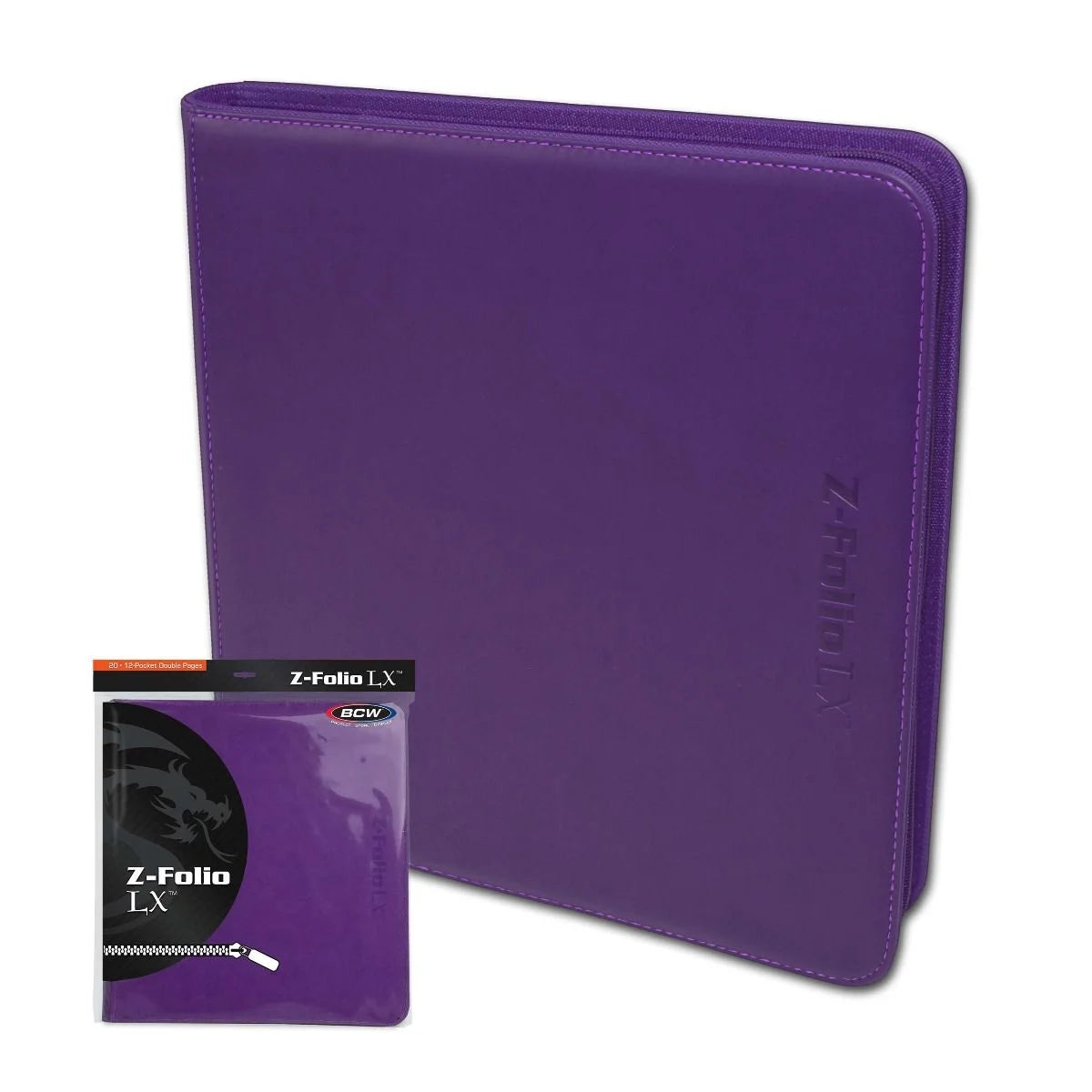 Z-Folio 12-Pocket LX Album - Purple (BCW Binder)