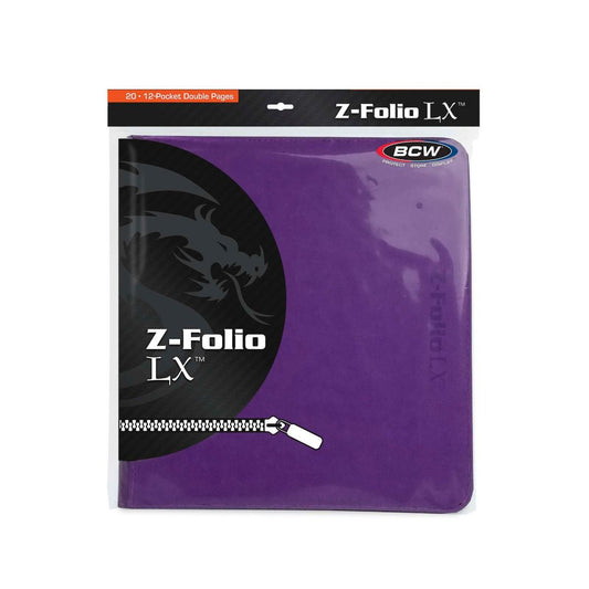 Z-Folio 12-Pocket LX Album - Purple (BCW Binder)