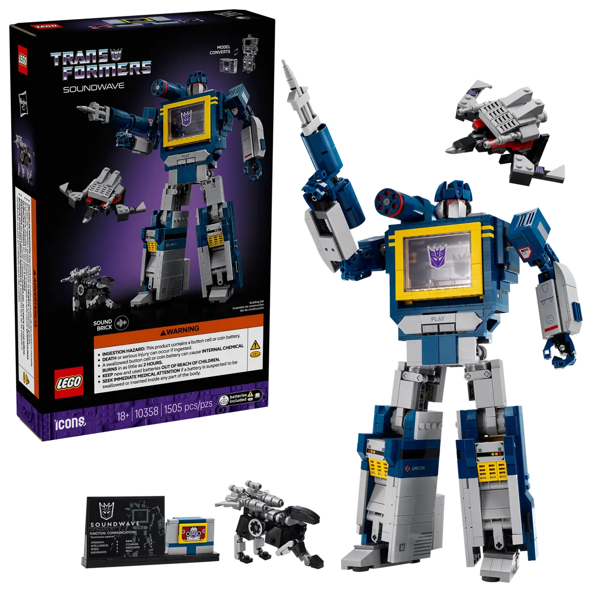 LEGO Icons - Transformers: Soundwave - 10358