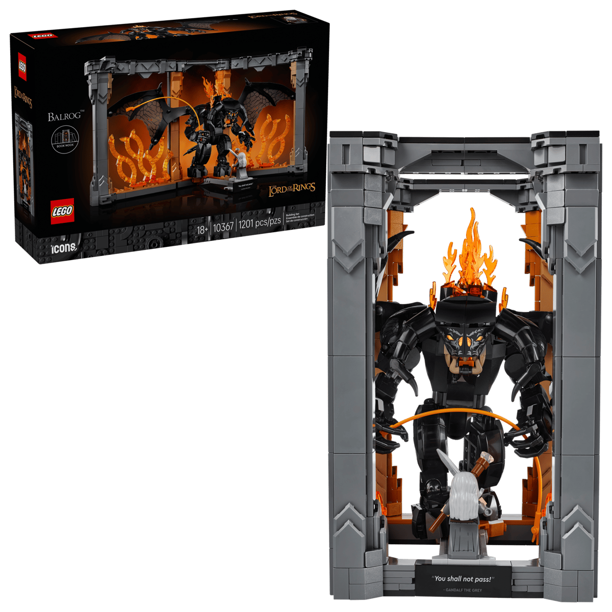 LEGO Icons - The Lord of the Rings: Balrog™ Book Nook - 10367