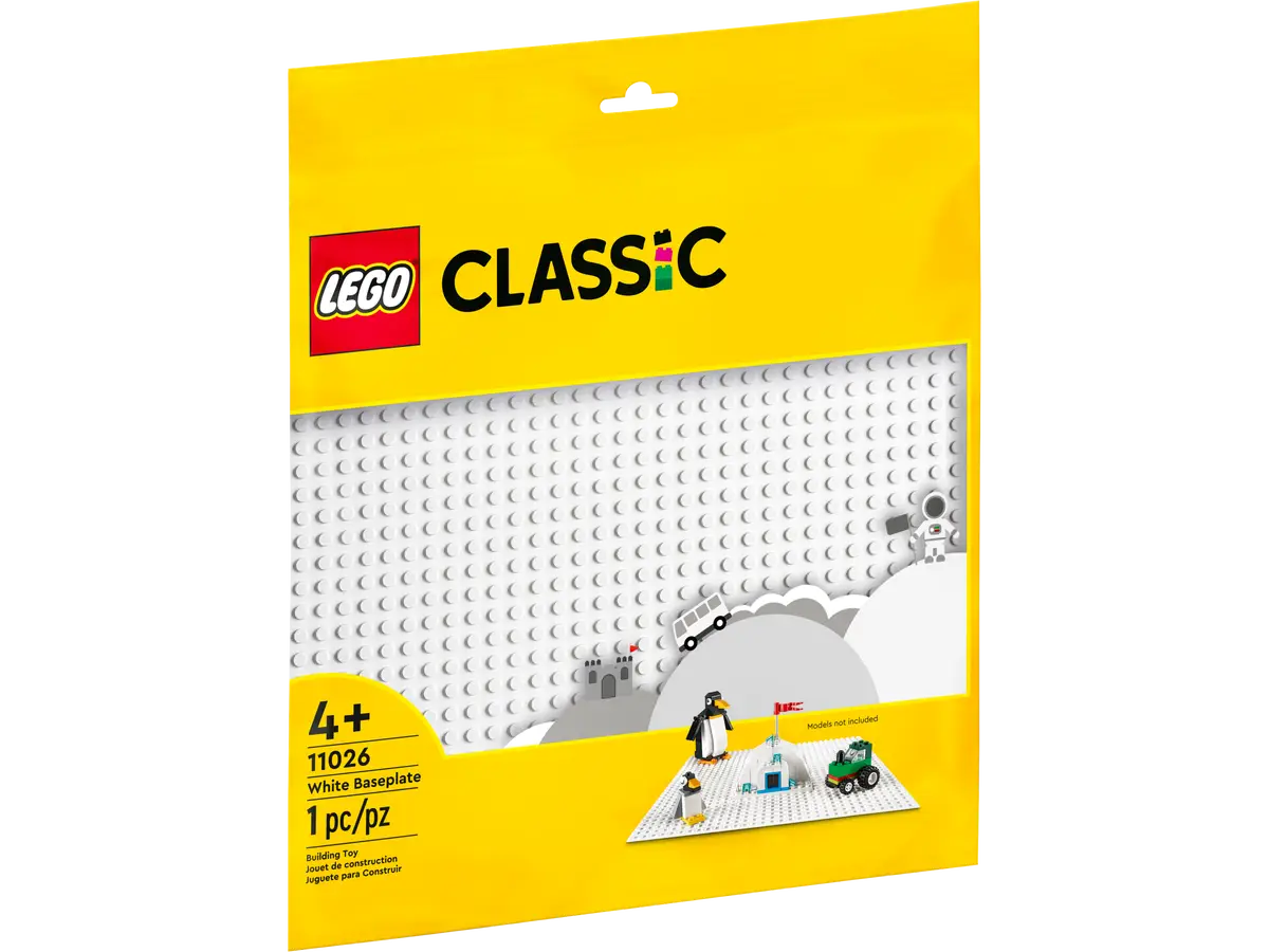 LEGO - Classic - White Baseplate - 11026