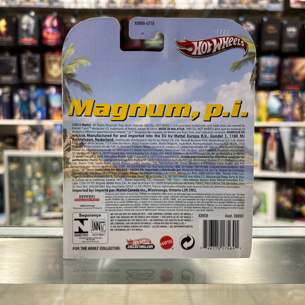 Hot Wheels - Retro Entertainment - Magnum P.I. - Ferrari 308 GTS QV (2012) *SEE PHOTOS*