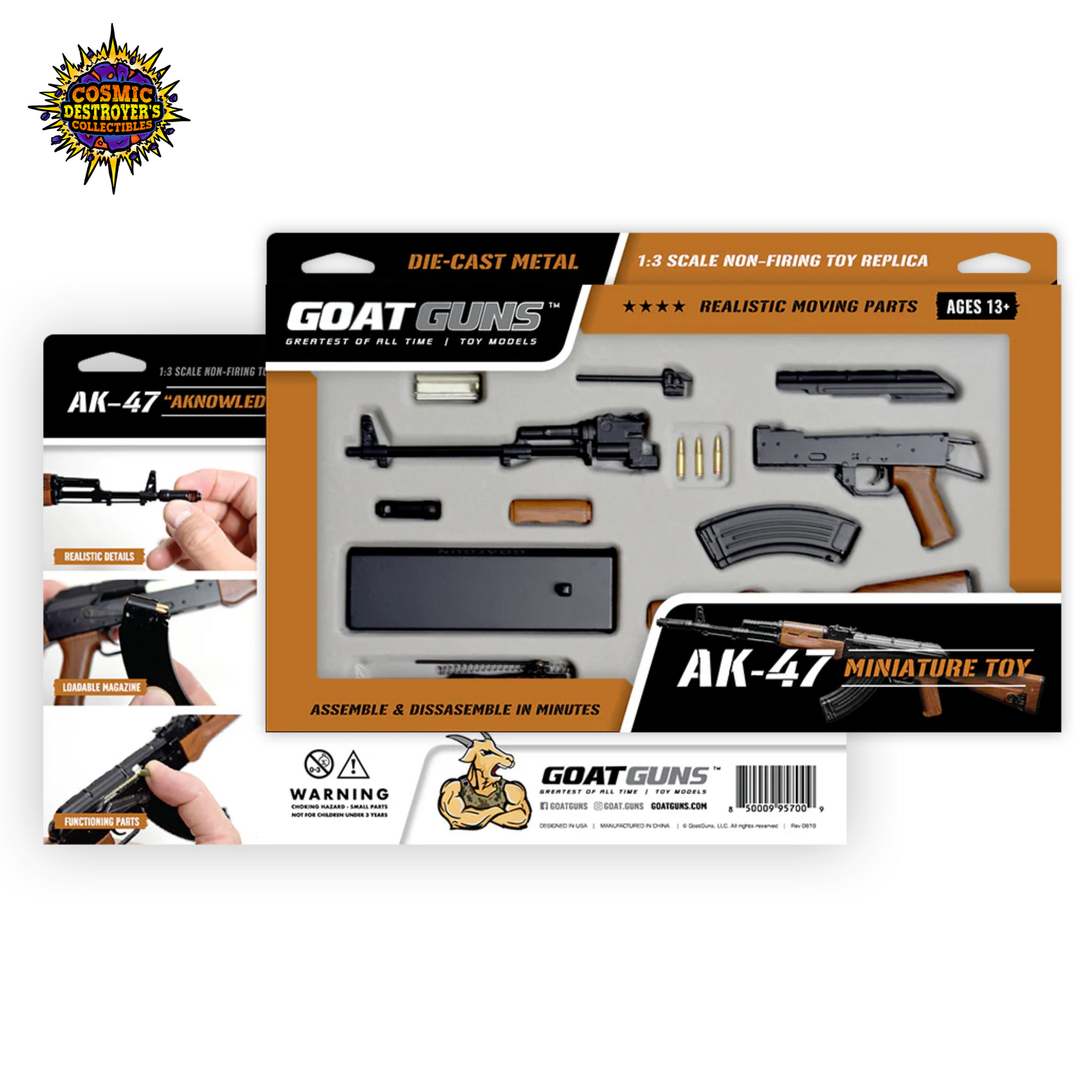 Miniature AK47 Die Cast Model Kit - (AK47 Model - Black) – Cosmic