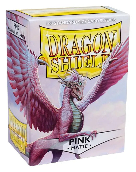 Dragon Shield Matte Sleeves - Pink (100-Pack) - Dragon Shield Card Sleeves - Standard Size