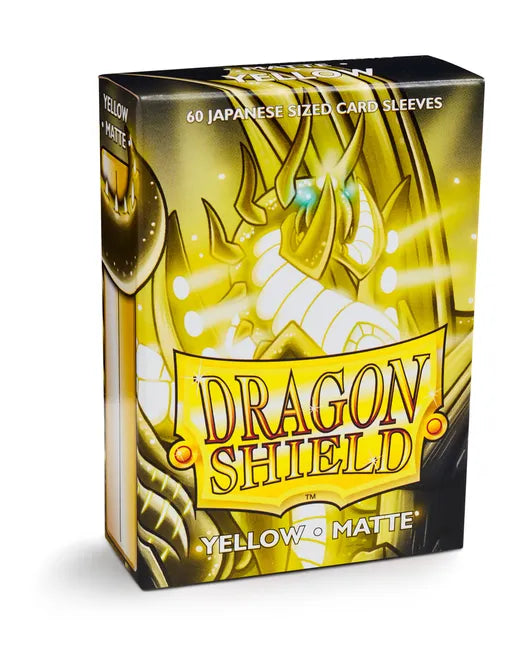 Dragon Shield Matte Japanese Sleeves - Yellow (60-Pack) - Dragon Shield Card Sleeves