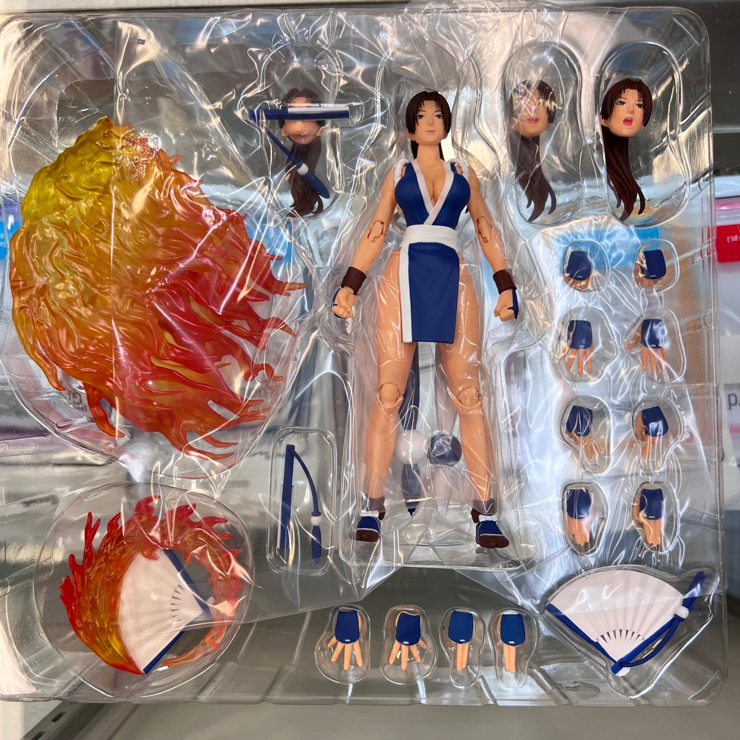 Storm Collectibles - The King of Fighters '98 Ultimate Match - Mai Shiranui (Blue) 1/12 Scale Action Figure - M.P.12 Exclusive (OPEN BOX)