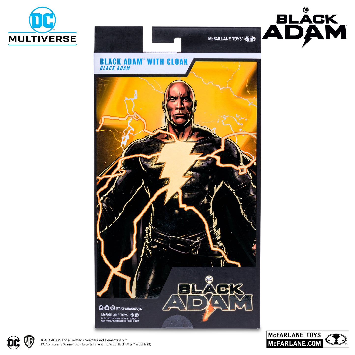 McFarlane Toys DC Multiverse - Black Adam with Cloak (Black Adam)