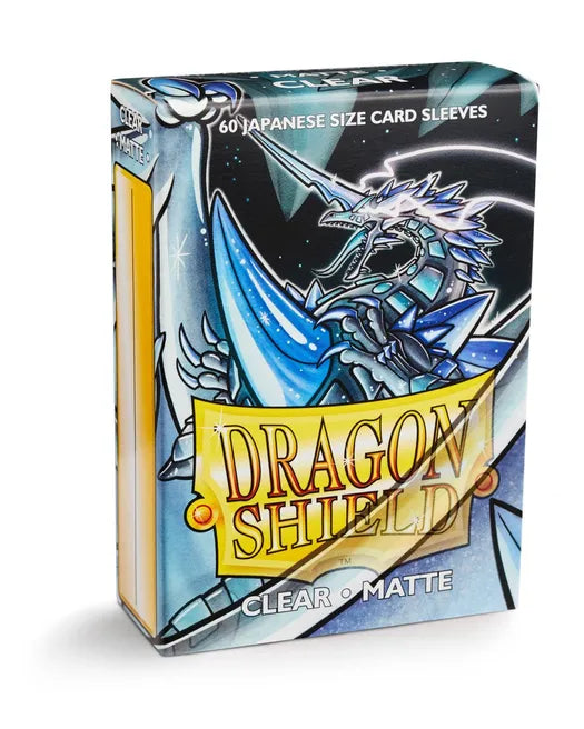 Dragon Shield Matte Japanese Sleeves - Clear (60-Pack) - Dragon Shield Card Sleeves