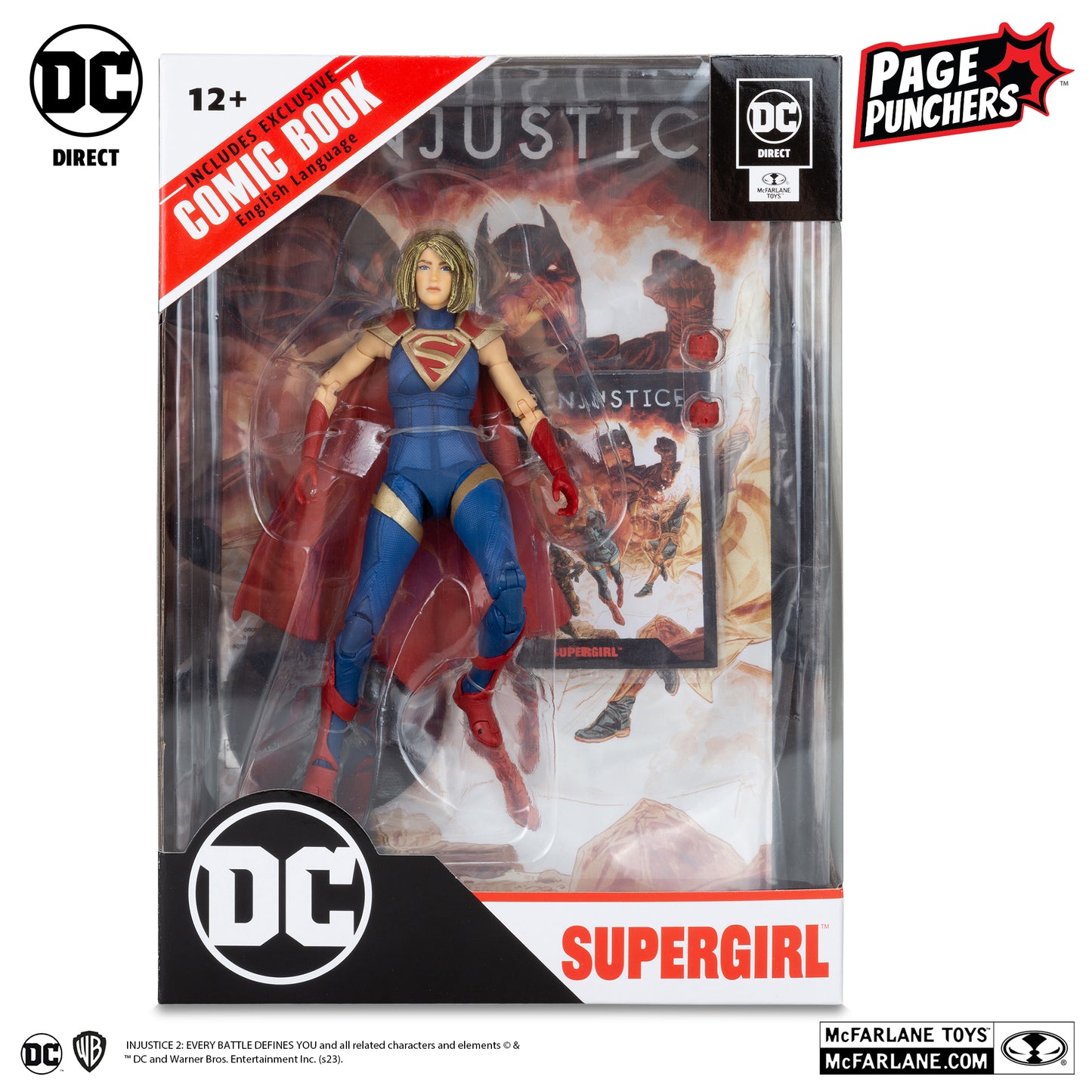 McFarlane Toys DC Direct -Supergirl 7" Figure with Comic (Injustice 2)
