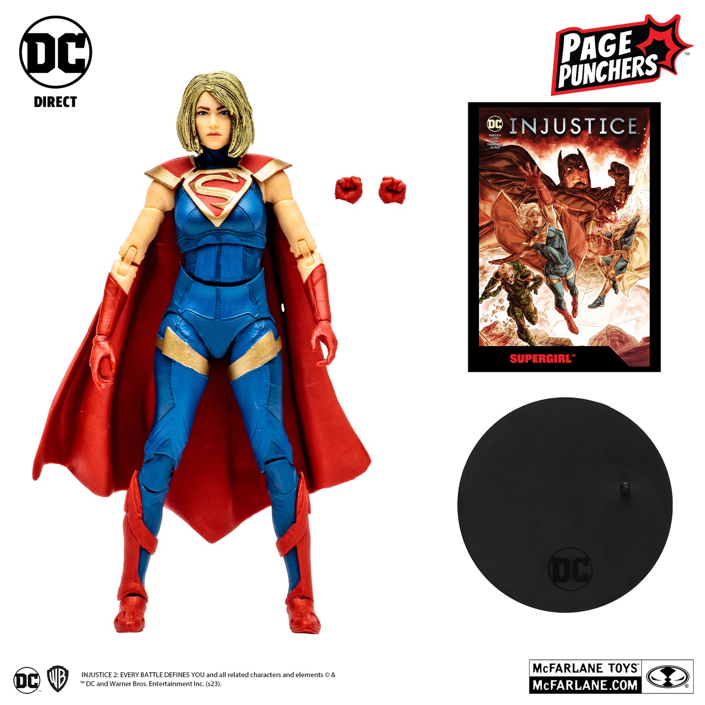 McFarlane Toys DC Direct -Supergirl 7" Figure with Comic (Injustice 2)