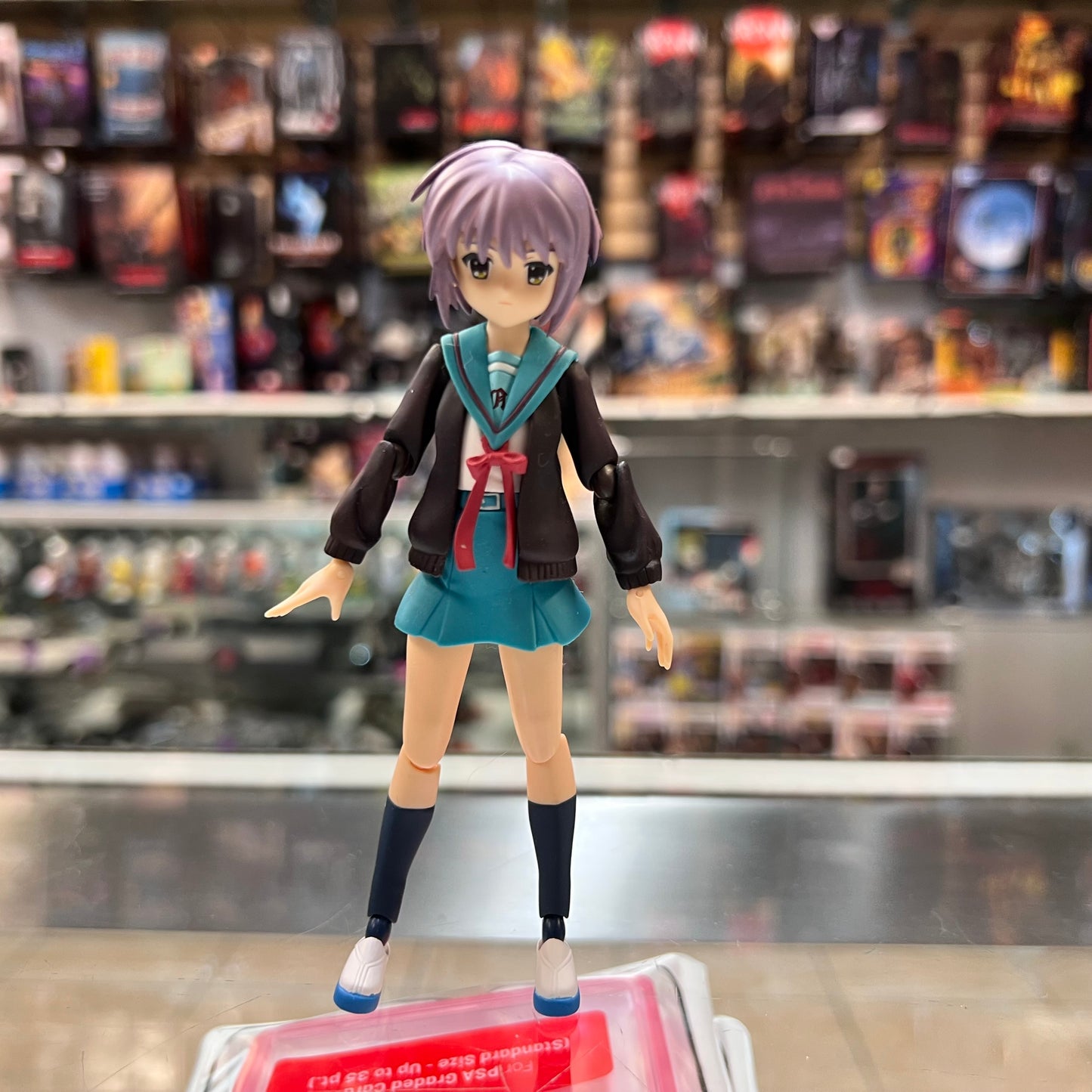 Figma 001 - Yuki Nagato Figma Action Figure Uniform Ver. (Melancholy Haruhi Suzumiya) Max Factory (OPEN BOX)