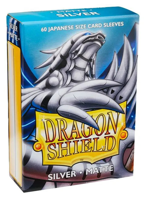 Dragon Shield Matte Japanese Sleeves - Silver (60-Pack) - Dragon Shield Card Sleeves