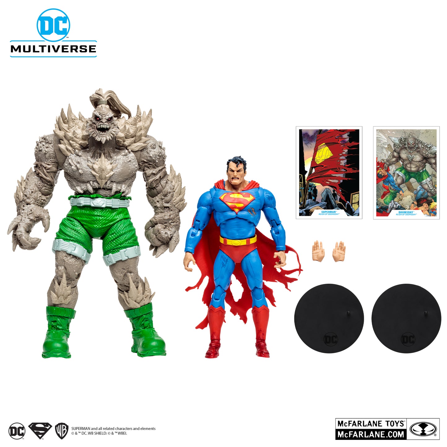 McFarlane Toys - DC Multiverse - Superman vs Doomsday (Gold Label) 2-Pack