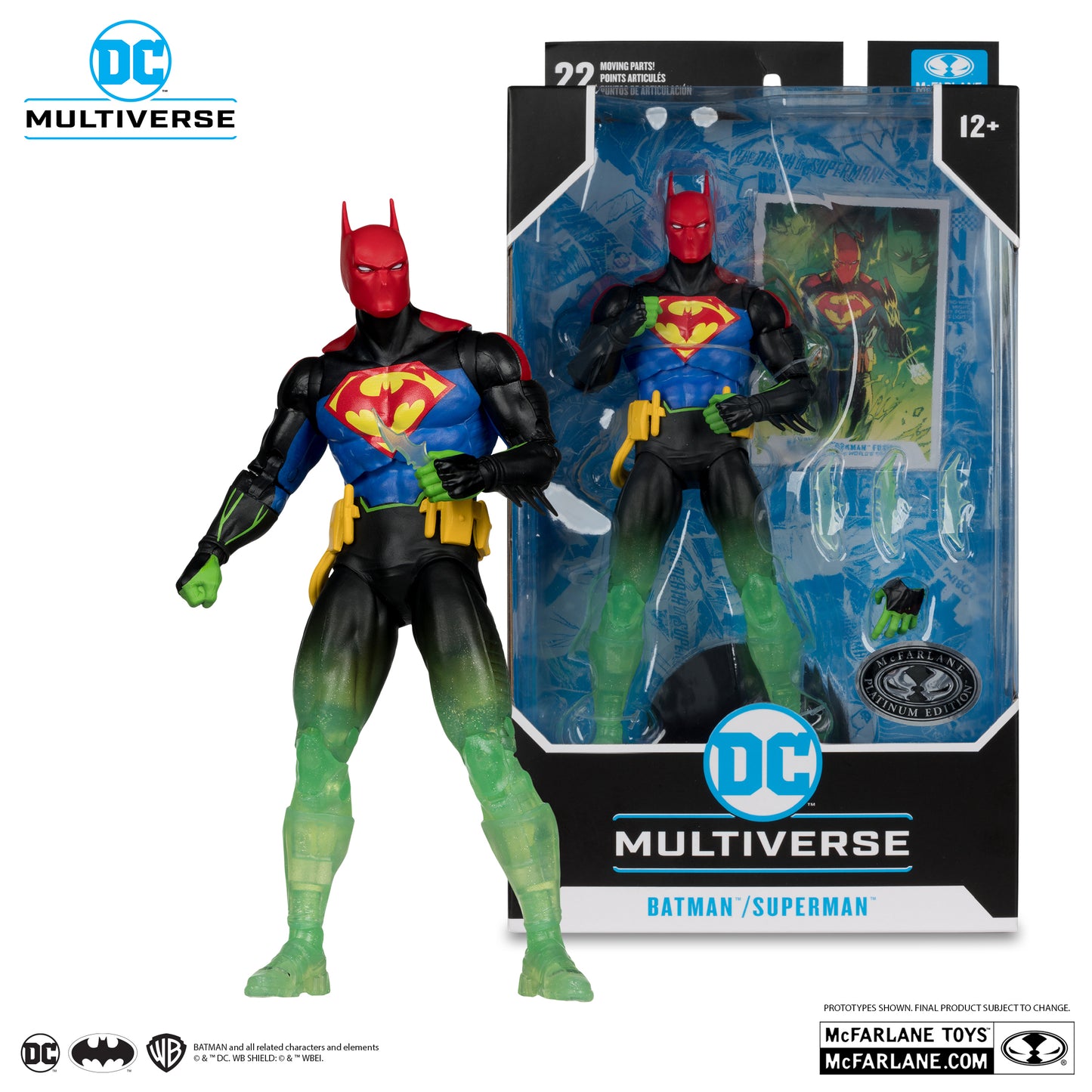 McFarlane Toys DC Multiverse - Batman/Superman Fusion (World's Finest) - (Platinum Edition)