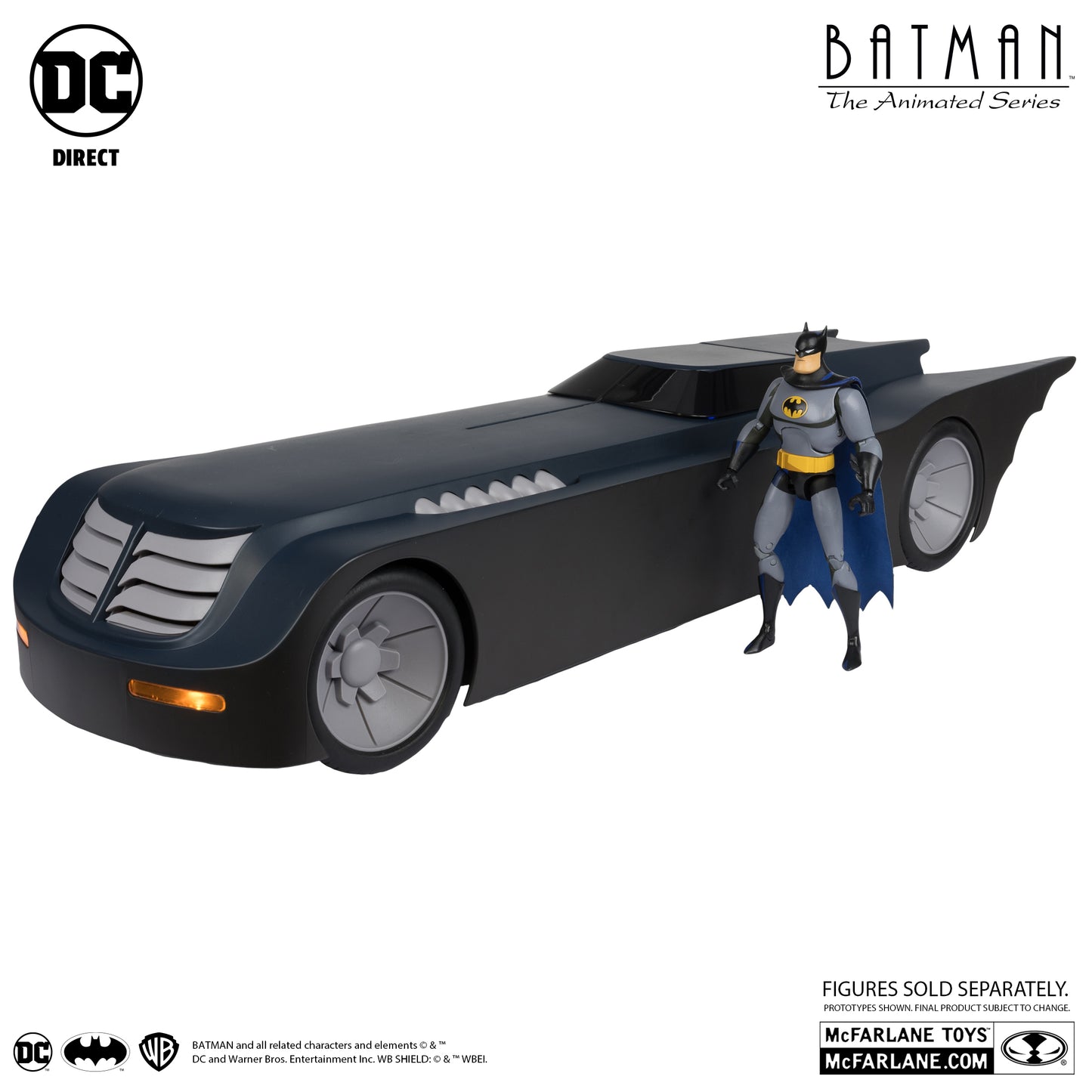 McFarlane Toys DC Multiverse - Batman The Animated Series - Batmobile (Gold Label)