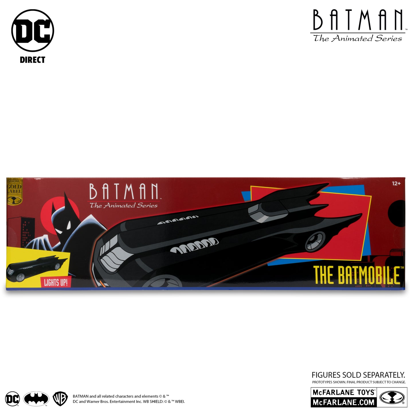 McFarlane Toys DC Multiverse - Batman The Animated Series - Batmobile (Gold Label)