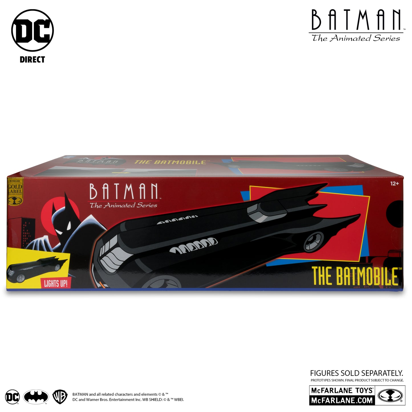 McFarlane Toys DC Multiverse - Batman The Animated Series - Batmobile (Gold Label)