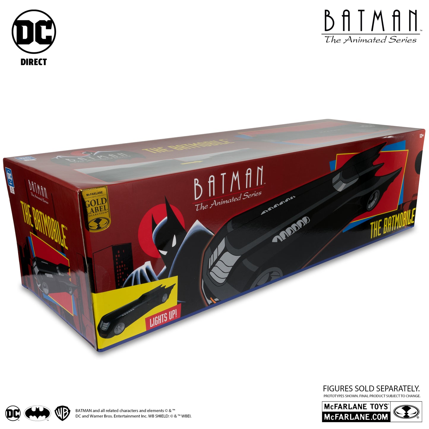 McFarlane Toys DC Multiverse - Batman The Animated Series - Batmobile (Gold Label)