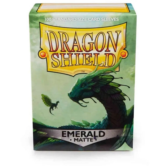 Dragon Shield Matte Sleeves - Emerald (100-Pack) - Dragon Shield Card Sleeves - Standard Size