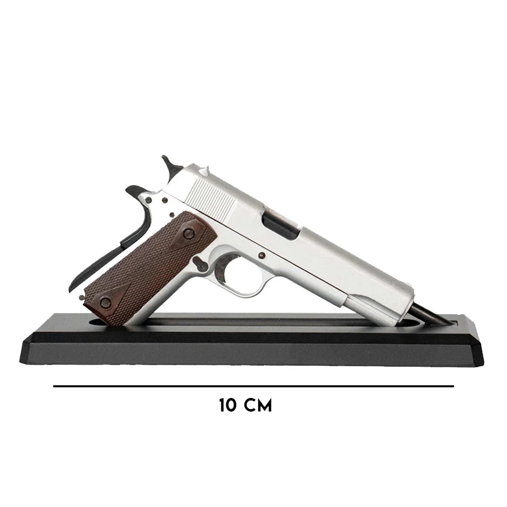 Miniature 1911 Model in Silver Die Cast Model Kit - (1911 Model - Silver)