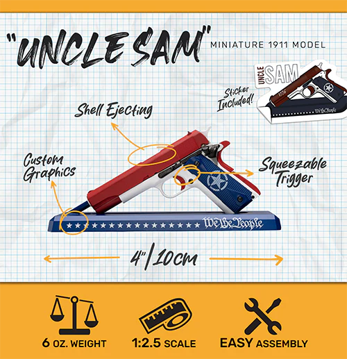 Miniature 1911 Die Cast Model Kit - (1911 Model - USA)