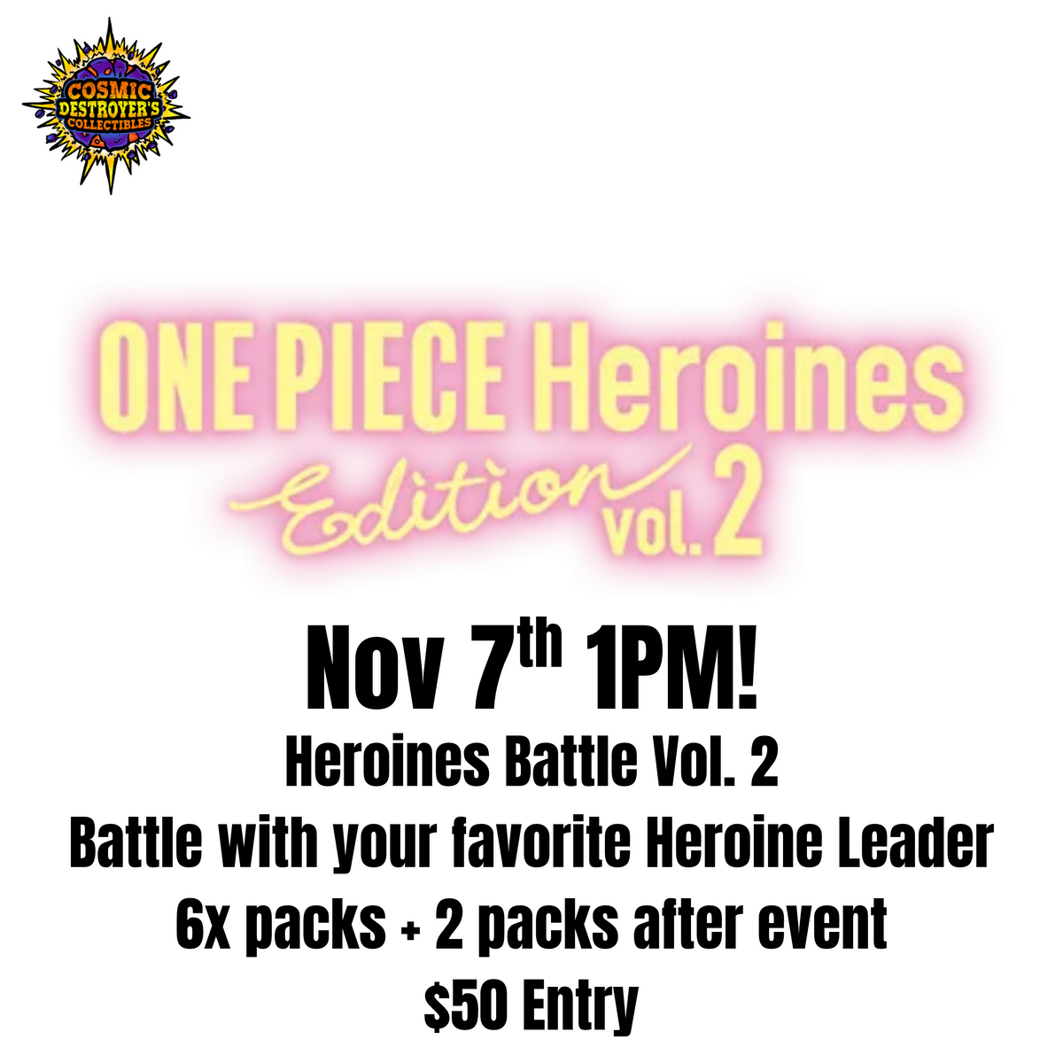 One Piece TCG: EB05 Heronies Battle Vol. 2 Event Fee (YOU PICK EVENT)