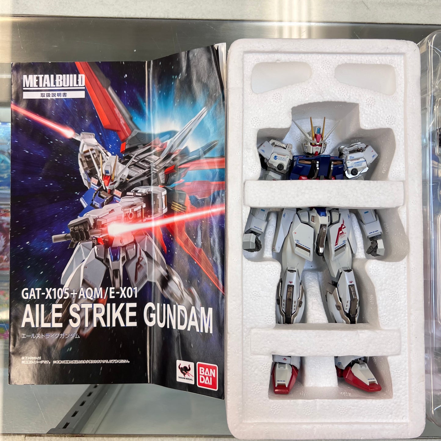 Bandai Metal Build Gundam SEED Aile Strike Gundam Figure (OPEN BOX)